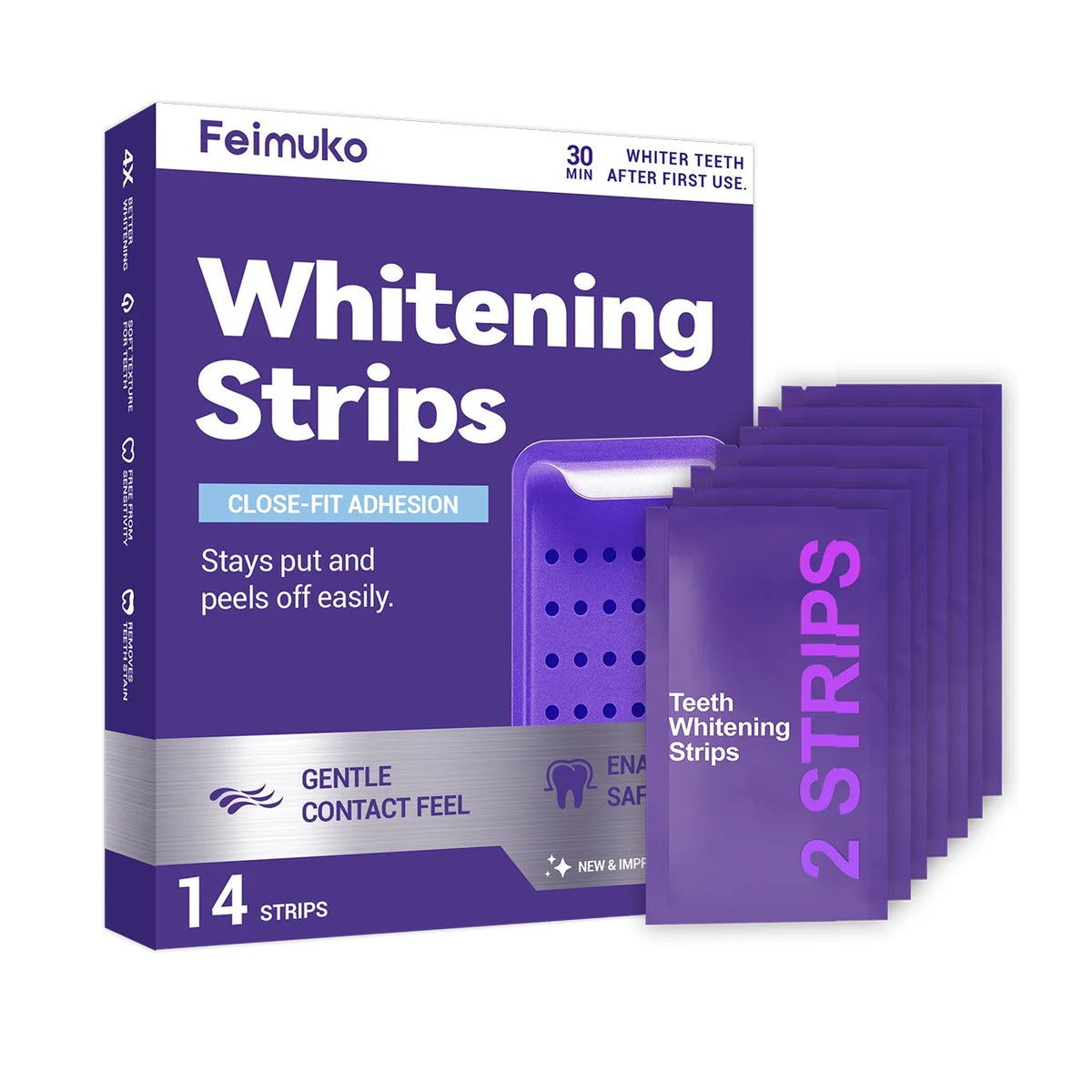 LavandeSmile Purple Teeth Whitening Strips